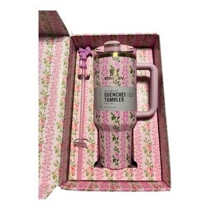 STANLEY X LOVESHACKFANCY‎ Collaboration 2024 BLOOMING HEIRLOOM 40 oz Tumbler Cup
